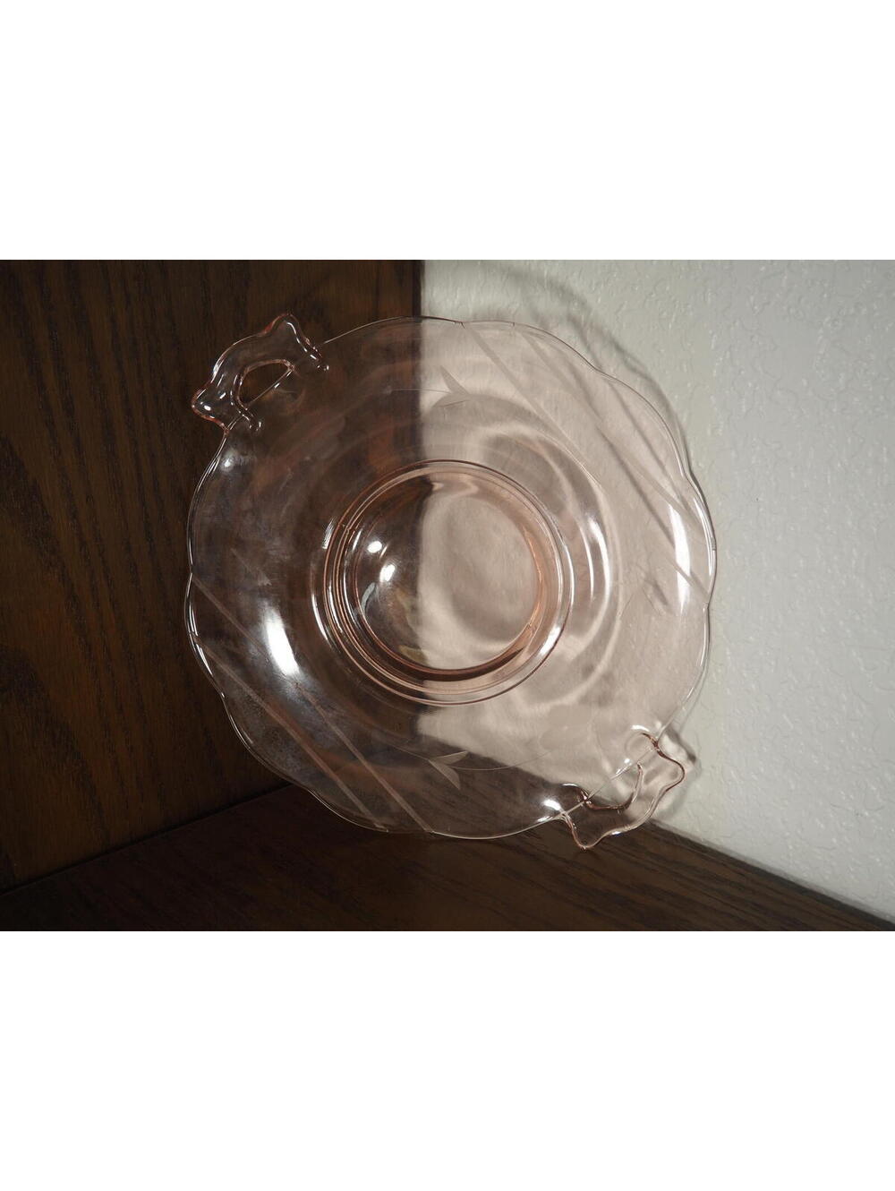 Vintage Pink Depression Glass Serving Bowl – Elegant Collectible